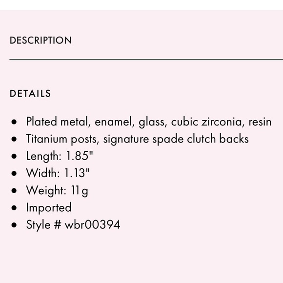 Kate Spade dazzling daisy hummingbird statement hoops - Picture 6 of 8